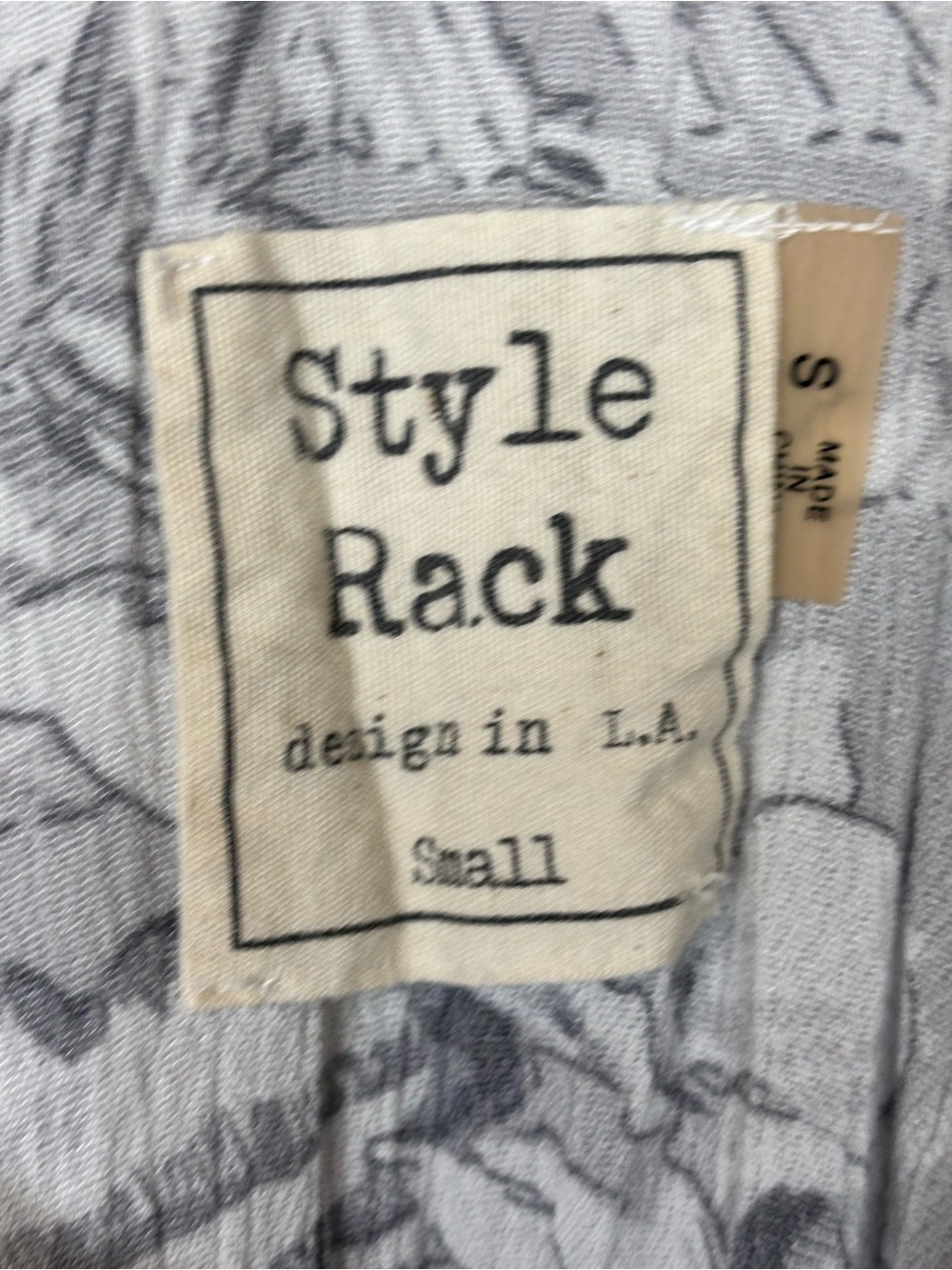 Style Rack Gray Floral Racerback Camisole - Picture 3 of 10